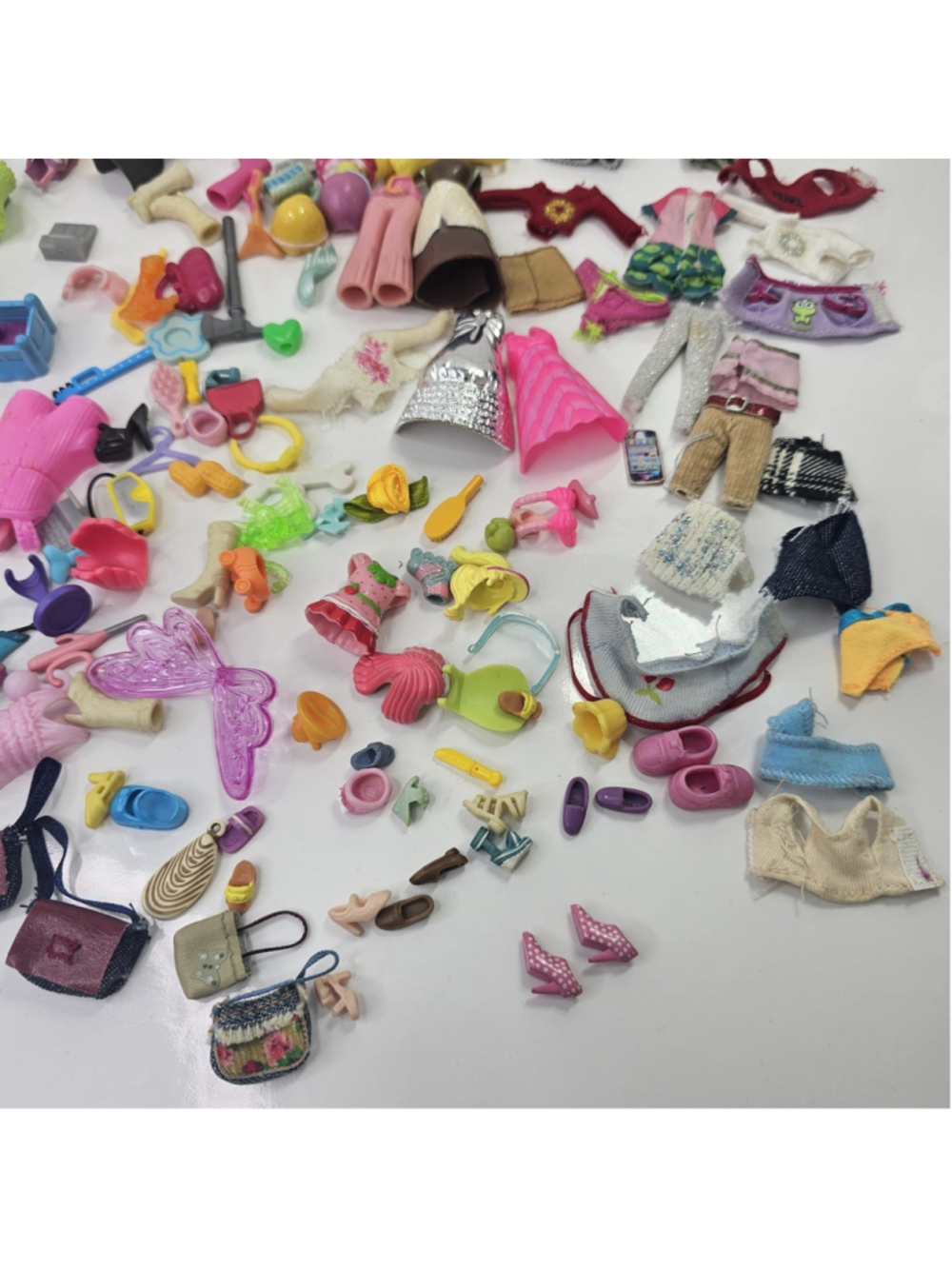 Polly Pocket And Assorted Other Doll Clothing Huge Lot